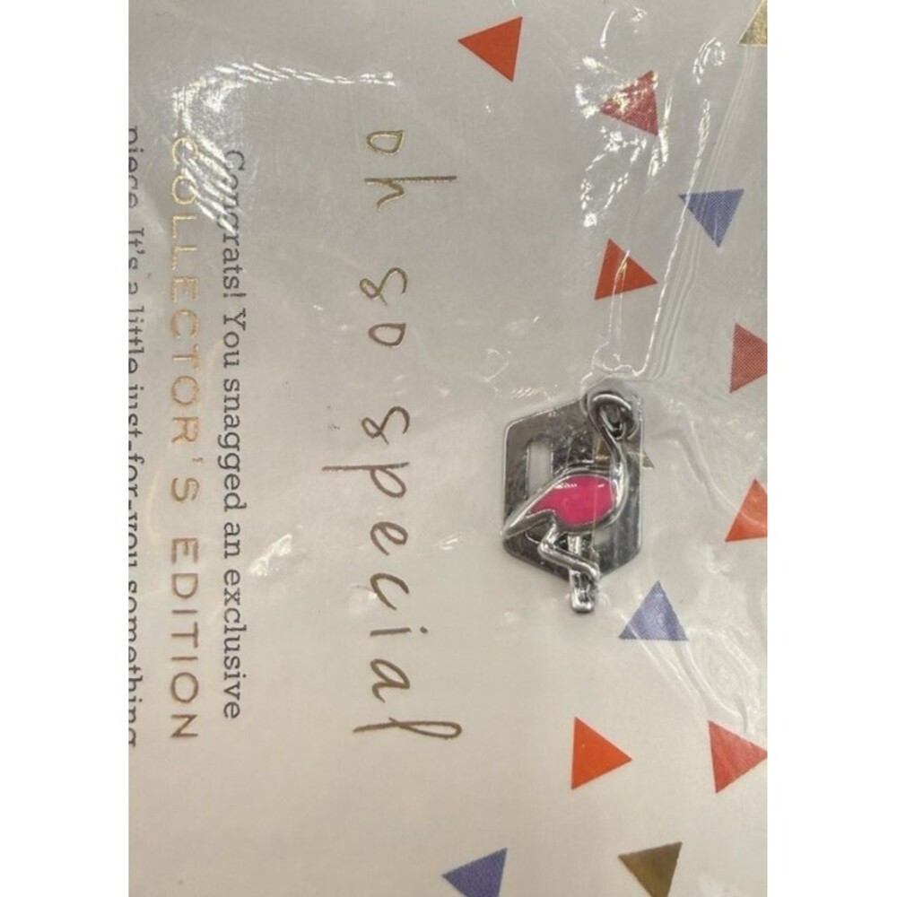 Keep Collective Flamingo Pink Silver Charm Slider NIP Collector's Edition